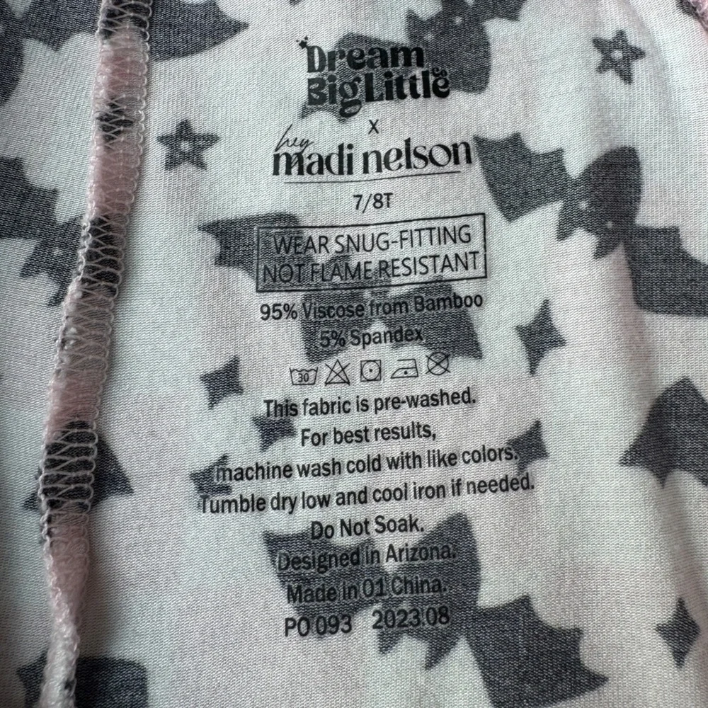 Dream Big Little x Madi Nelson Pajamas‎ Set Girls Size 7/8T Halloween